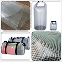 Sac de classement en tissu maillé enduit d'acrylique transparent, imperméable, résistant à l'humidité, aux intempéries, à la pluie et ignifuge, de qualité supérieure