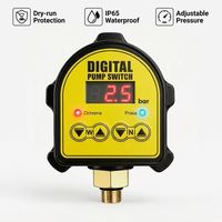 Interruptor de Presión Electrónico Digital Inteligente Suministrado por el Fabricante, Controlador Automático de Bomba, 10 Bares, 220V, IP65, Agua, Directo de Fábrica