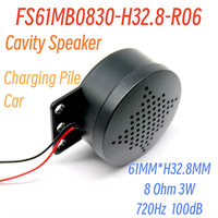 Haut décibel 100dB 8Ohm 3W gamme complète 61MM boîtier fermé haut-parleur intégré 57MM Audio multimédia haut-parleur avec fil pour moniteur