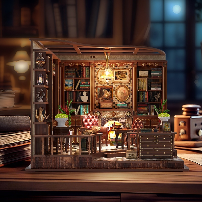 Dollhouse Miniature Accessories 3D Wooden Puzzle