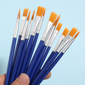 Nhà Máy Trực Tiếp Trẻ em' Tổng Hợp Sơn Dầu Bàn Chải Thiết Lập Nhựa Xử Lý Nylon Acrylic Sơn Bàn Chải Cho Trẻ Nghệ Sĩ - Product Image 6