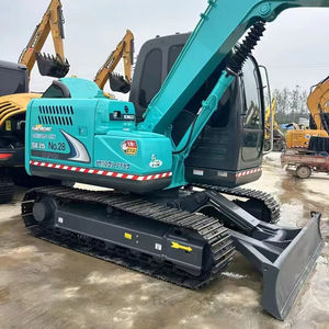 Miniexcavadora usada KOBELCO SK75 de alta calidad, precio bajo certificado CE, maquinaria japonesa con motor, engranaje de motor, bomba hidráulica - Product Image 1