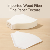 Filtre à café en papier conique en forme d'éventail U103 du fabricant, capacité 50g, importé de Chine, emballage en boîte couleur