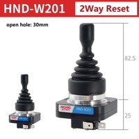 Interrupteur Joystick 2 Voies HND-W201/2011 30mm à Réinitialisation, Contact Argenté, Auto-Verrouillant, pour Contrôle de Machine Automatique