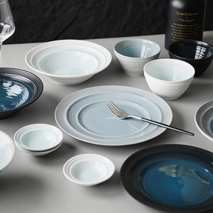 ชุดอาหารเซรามิก Lucerne รุ่นใหม่ เป็นมิตรกับสิ่งแวดล้อม สำหรับใช้ในครัวเรือน สีสันสวยงาม จานซุปทรงลึก จานแบน ชามข้าว ใช้กับไมโครเวฟได้ เคลือบเงา - Product Image 2