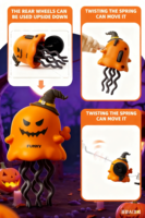 Toysmax Halloween : Nouvelle poupée fantôme citrouille éducative et amusante pour enfants de 2 à 14 ans+, jouet de sol interactif pour bébés ramper