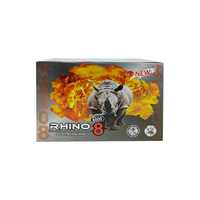 Emballages personnalisés vides pour pilules d'amélioration masculine, boîtes de présentation 3D, cartes blister Rhino 8 8000, emballage de capsules et pilules Rhino 69