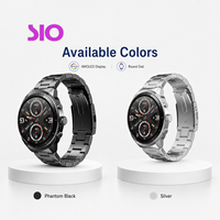 Montre connectée 1,27 pouce AMOLED 466x466 en alliage d'aluminium 44 mm, étanche au quotidien, appels téléphoniques, autonomie de 7 à 14 jours, échantillon disponible, OEM ODM