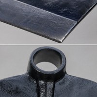Azada Agrícola de Alta Resistencia con Hoja de Acero de Alto Carbono y Mango de Madera de 5x8 Pulgadas en Negro - Herramienta Duradera para Agricultores Africanos