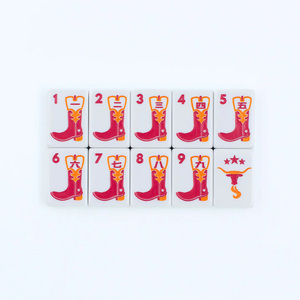 American Mahjong Tile <b>Set</b> High-End Modern Design 4-Player Luxury <b>Set</b> Custom Engraved Logo <b>Melamine</b> Entertainment - Product Image 5