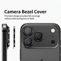 Protection d'objectif d'appareil photo en verre trempé anti-reflet et anti-traces de doigts 9H pour iPhone 17 Pro Max (vente en gros)