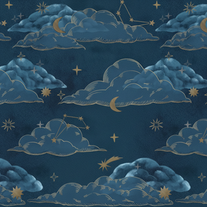 Papel Tapiz Autoadhesivo de PVC con Estampado Floral Azul Oscuro Personalizado Bajo Demanda para Cocina, Sala de Estar, Dormitorio, Hotel, Guardería, Decoración del Hogar, Sin Impuestos - Product Image 1