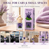 Bouteille de parfum pour voiture OEM ODM 8ML, diffuseur d'air suspendu avec bouchon en bois et parfum personnalisé pour les acheteurs de lignes de cadeaux automobiles