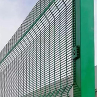 Clôture de sécurité pour prison 358, panneau périmétrique en treillis soudé anti-escalade 76,2x12,7 mm, clôture en treillis soudé 358