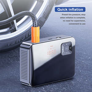 12 वी 150psi पोर्टेबल टायर मुद्रास्फीति पंप प्रकाश के साथ सटीक निगरानी डिजिटल दबाव गेज - Product Image 4