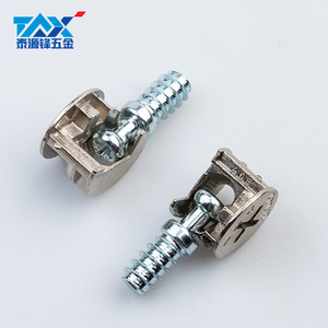 2 In 1 Connector M6 Carbon Steel Shelf Support For Panel Furniture Durable - Product Image 2