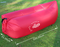 Canapé gonflable portable d'extérieur, sac de couchage gonflable pour la plage, sac de couchage individuel, tapis de pause déjeuner paresseux