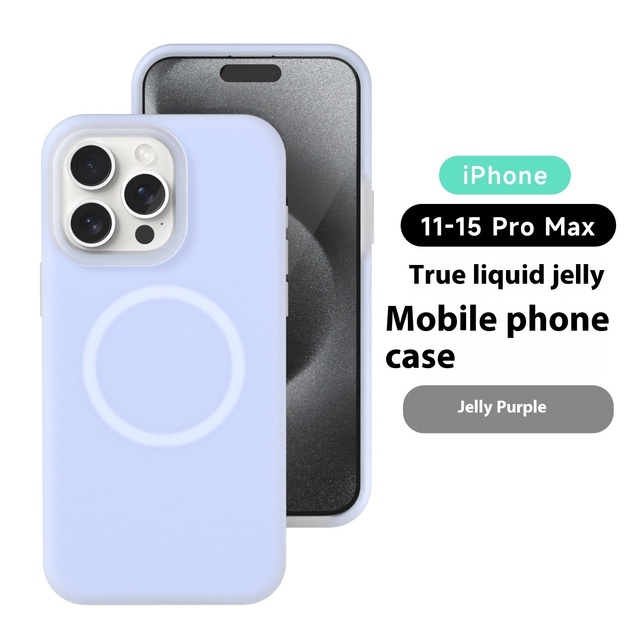 Waterproof Mobile Phone Cases for Apple IPhone16 Magnetic Silicone Liquid Phone Case Silicone Material Girl-Friendly Phone case