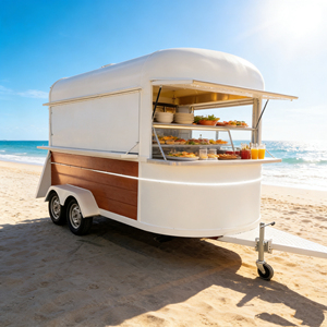 Chariot alimentaire mobile à double usage chaud/froid, directement de l'usine, pour marché nocturne, stand de rue, vente de snacks et boissons commerciaux - Product Image 2