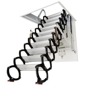 Escalera retráctil eléctrica para ático, escalera elevadora plegable oculta totalmente automática para casas <span class=keywords><strong>pequeñas</strong></span> de dos plantas - Product Image 2