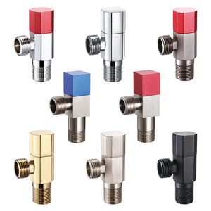 อุปกรณ์สุขภัณฑ์ OEM ODM ขนาด 1/2 นิ้ว วาล์วน้ำร้อนน้ำเย็นแบบมุมฉาก วาล์วทองเหลืองสำหรับใช้ในห้องน้ำ - Product Image 2