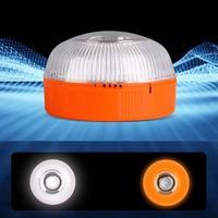 Luz de Advertencia para Automóvil LED Blanca y Amarilla de Emergencia Magnética, Recargable por USB, Multiusos, V16, para Seguridad Vial