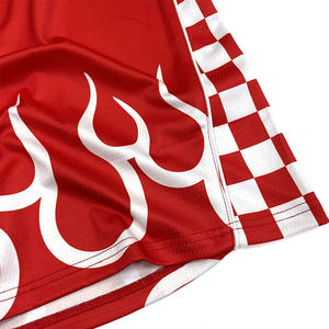 Camiseta de fútbol con cuello en V Diseño de retales Uniforme de fútbol Camiseta de fútbol de sublimación retro personalizada - Product Image 6