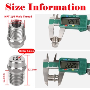 Water Broom Stainless Steel <b>Pressure</b> Washer Nozzle, 1/4" NPT High <b>Pressure</b> Cleaning Machine Nozzle - Product Image 2