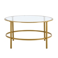 Salon de luxe Table basse carrée en métal avec miroir Verre argenté Or pour la maison Acier inoxydable de luxe