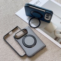 Étui rotatif à 360° pour iPhone 18 Ultra, support magnétique pliable, coque de téléphone en cuir PU, coque avant et arrière pour 18 Ultra