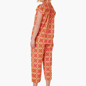 Pigiama Casual in Cotone Leggero da <span class=keywords><strong>Donna</strong></span>, Taglia XL, Stampa Estiva, <span class=keywords><strong>Abbigliamento</strong></span> Morbido e Traspirante per Casa - Product Image 4