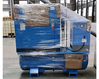 Compresseur d'air à vis industriel silencieux sans huile refroidi par air, fabriqué en Chine, 7,5 kW, 15 kW, 20 kW, 380 V, garantie 2 ans sur le moteur et les roulements
