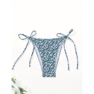 ชุดบิกินี่เซ็กซี่แบบไมโครสำหรับผู้หญิง ดีไซน์โปร่งใส แต่งคริสตัลและลูกปัด ชุดว่ายน้ำชายหาด - Product Image 4