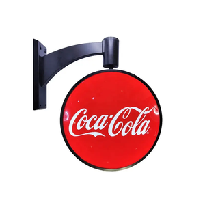 Boîte lumineuse publicitaire personnalisée pour café, enseigne extérieure <span class=keywords><strong>ronde</strong></span>, panneaux publicitaires LED double face, boîte lumineuse en acrylique - Product Image 4