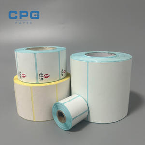 Étiquettes thermiques pour codes-barres en gros du fabricant, 30x50 100x150, colle forte, papier d'étiquettes thermiques pour les étiquettes d'expédition longue distance - Product Image 1