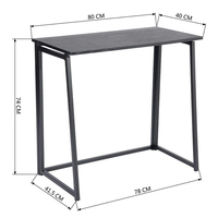 Table d'appoint pliante en métal, table compacte pour collations, pour salon, chambre à coucher