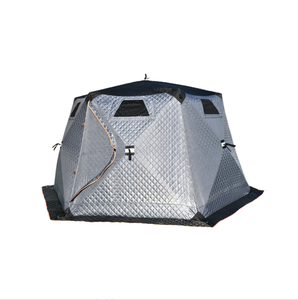 Pop Up tenda sauna segi enam luar ruangan portabel persegi hiking terisolasi berkemah es batu Musim Dingin tenda memancing ponsel sauna