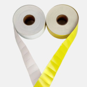 Toptan termal kağıt rulosu baskı için 50x25mm 2000 kağıt rulo başına termal kartı rulo