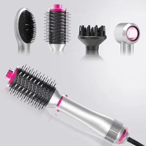 Sisir udara panas pengering tiup sikat dalam satu profesional sikat udara panas pengering rambut dan penata volume dengan Ion negatif