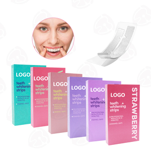 Bandes blanchissantes pour les dents GT Wholesale aux saveurs <span class=keywords><strong>de</strong></span> fruits, 6 saveurs variées, pack <span class=keywords><strong>de</strong></span> 14 pièces, impression <span class=keywords><strong>de</strong></span> logo personnalisée colorée, pour la maison/le bureau/les voyages - Product Image 1