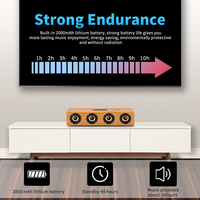 Vofull-Barra de sonido de madera para cine en casa, Subwoofer para PC