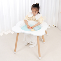 Table en bois d'activité pour tout-petits enfants Table de jeu sensorielle pour enfants Bac sensoriel Table d'apprentissage de l'eau de sable