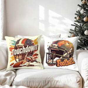 Gối ôm hình bóng đá với họa tiết điểm ghi bàn và ngày thi đấu dành cho người hâm mộ thể thao - Product Image 3
