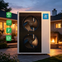 Pompe à chaleur air-eau monobloc JIADA 15KW EVI DC Inverter R290 à COP élevé et basse température pour projets résidentiels, chauffage domestique et ECS (OEM)