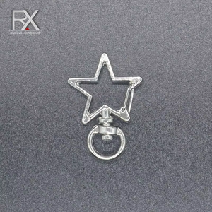 Металлический поворотный карабин-зажим в форме сердца с шелкографией для брелока - Product Image 3