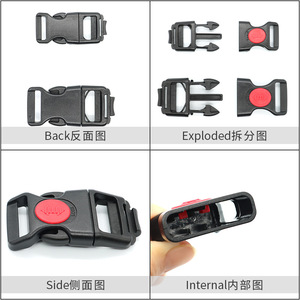 Adjustable Plastic Buckle Safety Buckle For Baby Swimming Ring 20mm 26mm POM <b>Material</b> With Locking Mechanism - Product Image 2