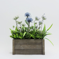 Desain Fashion Tanaman Lavender Buatan Plastik Simulasi Tinggi, Tampilan Alami, Tahan Lama, Dekorasi Tanaman Indoor Outdoor