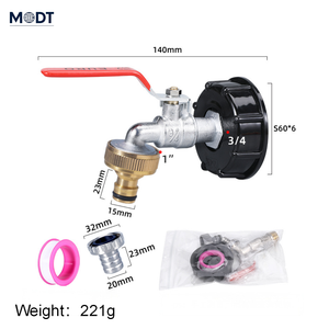 Adaptateur de réservoir d'eau IBC MDT <span class=keywords><strong>1000L</strong></span>, raccords pour tonneau, <span class=keywords><strong>robinet</strong></span> S606, connecteur de remplacement pour tuyau d'arrosage, <span class=keywords><strong>raccord</strong></span> rapide pour tuyau d'eau - Product Image 5