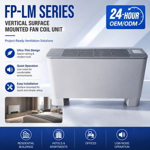Unidad de Ventiloconvector de Alta Eficiencia para Suelo, Sistema HVAC de Calefacción y Refrigeración, Ventiloconvector de Agua de Alta Calidad para Sistemas de Agua Fría - Product Image 3