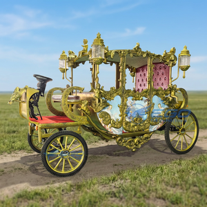 Carruaje Eléctrico de Estilo Europeo Real, Carroza Turística para Recorridos, Carroza Tirada por Caballos - Product Image 1